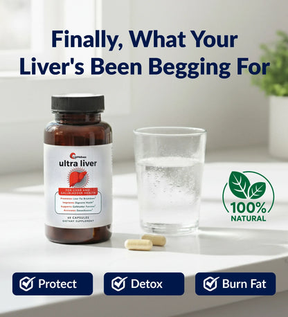 Ultra Liver Supplement for Liver Care & Support and Gallbladder Support - Powered by TMG, NAC Milk Thistle, and More - Liver Cleanse Detox & Repair - 60 Capsules