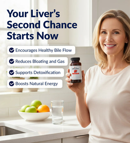 Ultra Liver Supplement for Liver Care & Support and Gallbladder Support - Powered by TMG, NAC Milk Thistle, and More - Liver Cleanse Detox & Repair - 60 Capsules